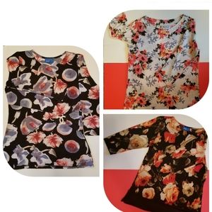 🦋 (All) 3 Woman's Floral Blouse